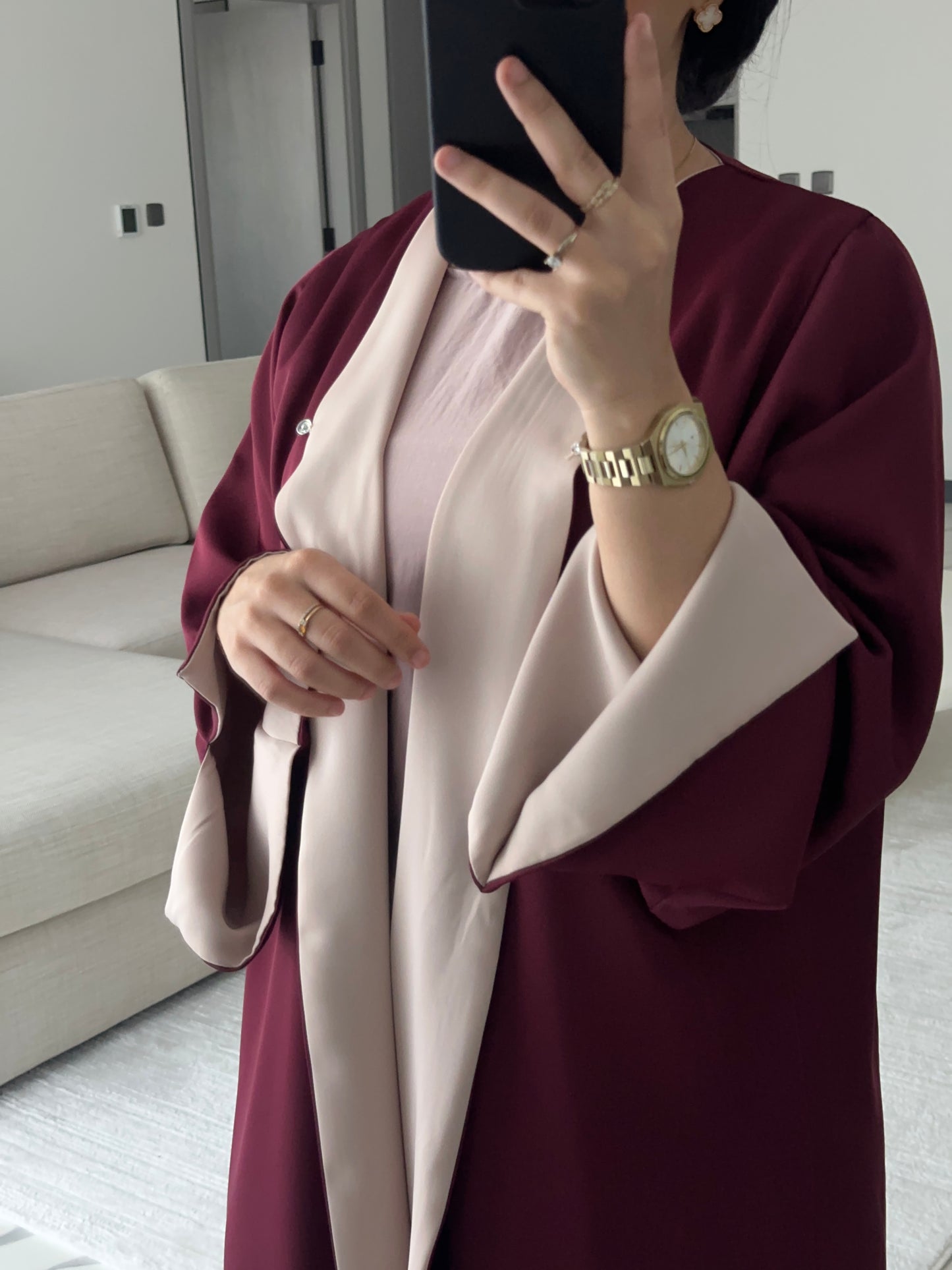 Abaya Burgundy