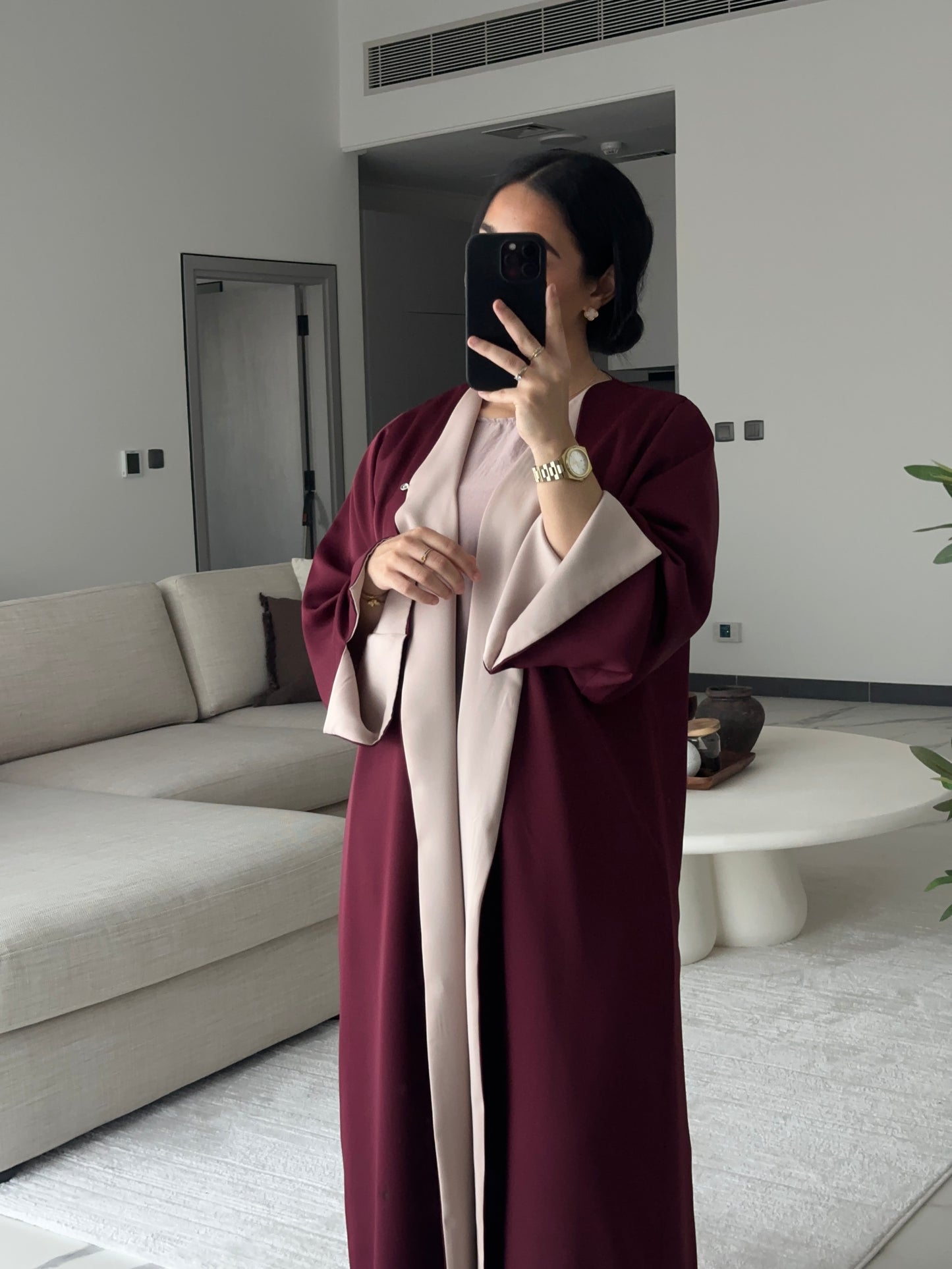 Abaya Burgundy