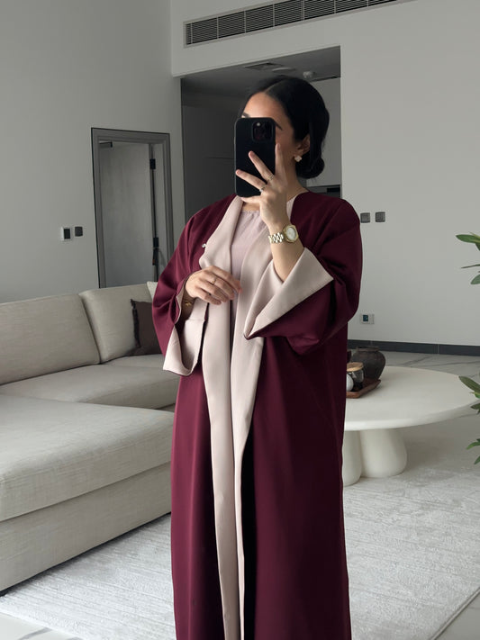 Abaya Burgundy