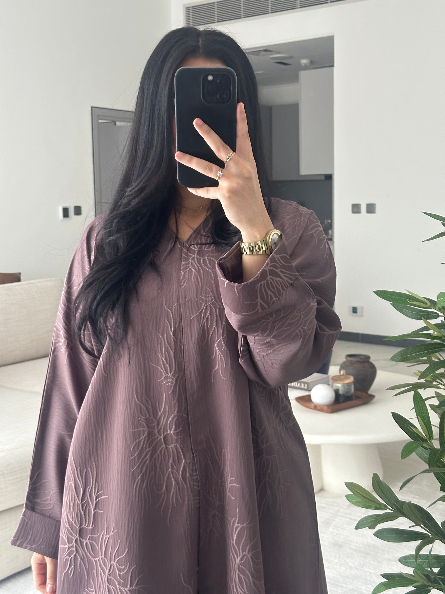 Abaya Malaki Mauve