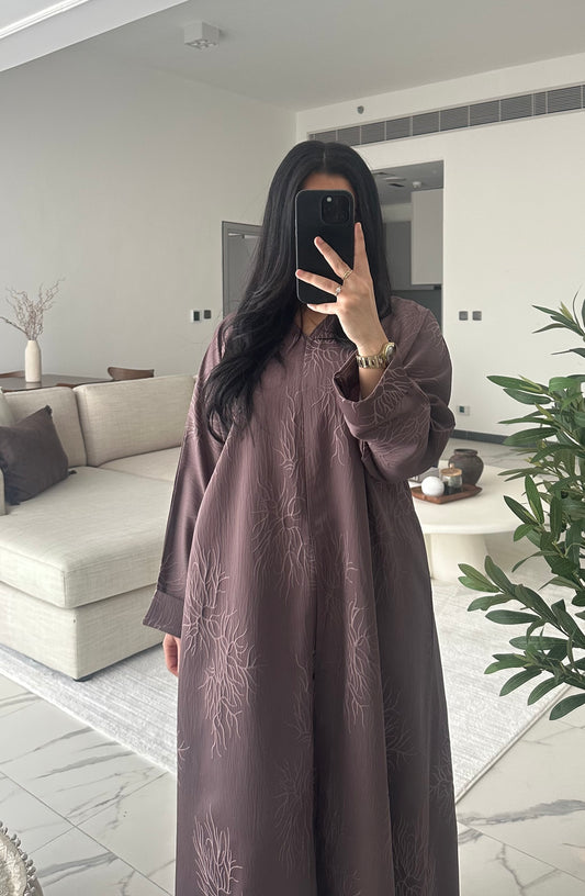 Abaya Malaki Mauve